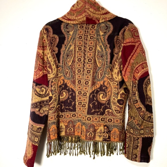 Vintage Canvasbacks Tapestry Blazer Jacket- Size 6 - Picture 5 of 8